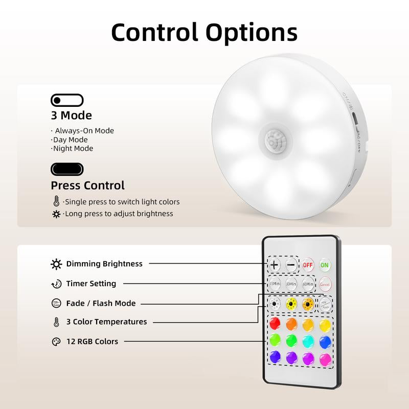 EZVALO under Cabinet Lighting with Charging Station,1000Mah Rechargeable Lock Lights with Remote, 3 Color Temps & RGB Closet Lights, Dimmable Motion Sensor Lights for Shelf, Kitchen Easy Installation Modern Design Rainbow Effect
